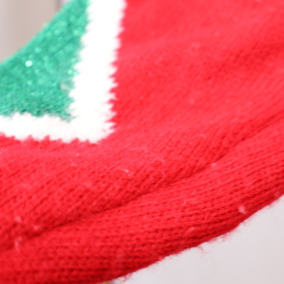 Kohl's Red and Green Holiday Dress with Gold Tree - Picture 8 of 12